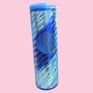 Starbucks Aqua and Navy Tumbler